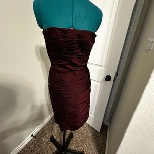 Monique Lhuillier burgundy dress size 2